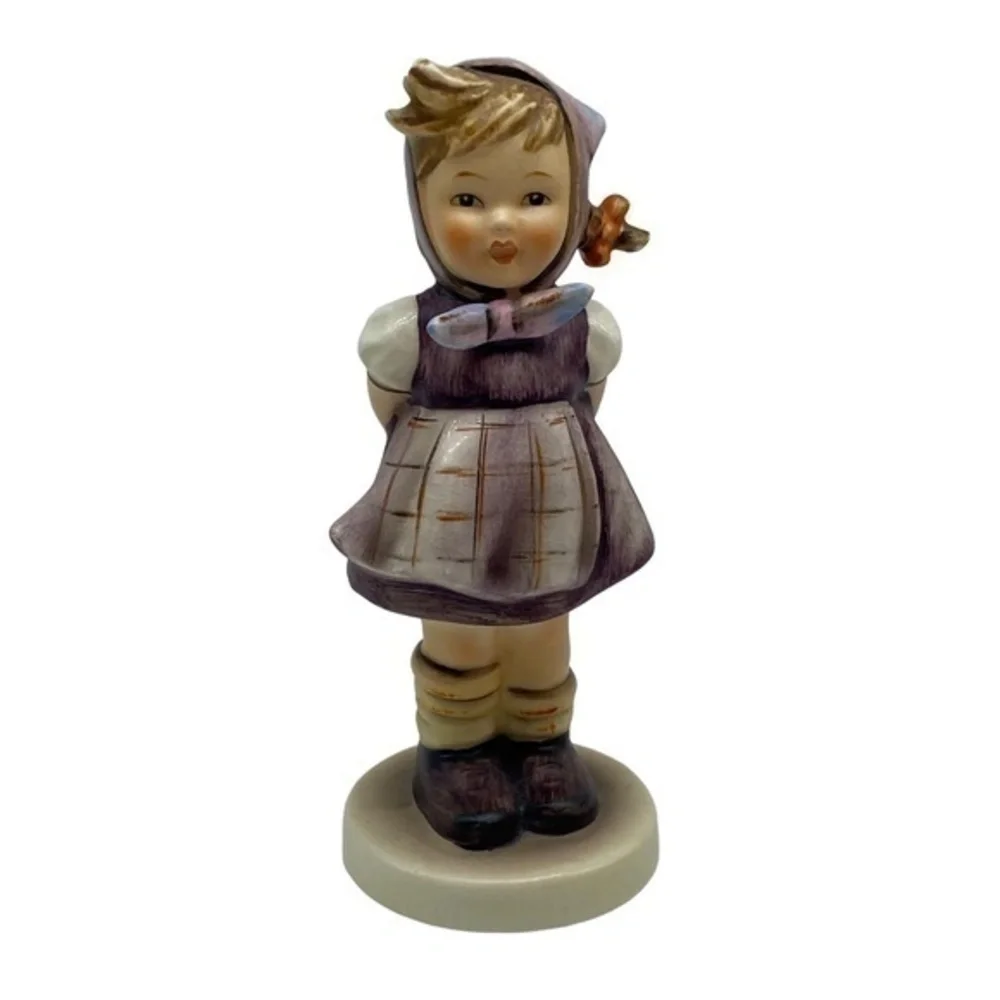 Vintage Goebel Hummel Which Hand Girl Porcelain Figurine #258 W. Germany 1963